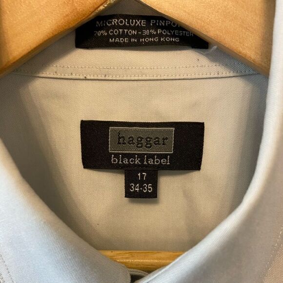 HAGGER Black Label Light Grey ButtonUpDress Shirt - Picture 2 of 6